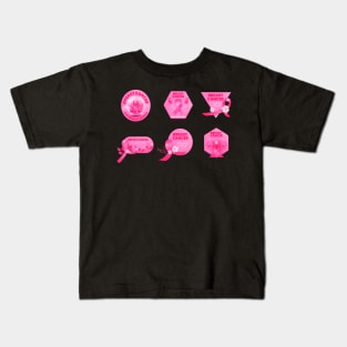 In October We Wear Pink Breast Cancer Awareness Survivor Kids T-Shirt